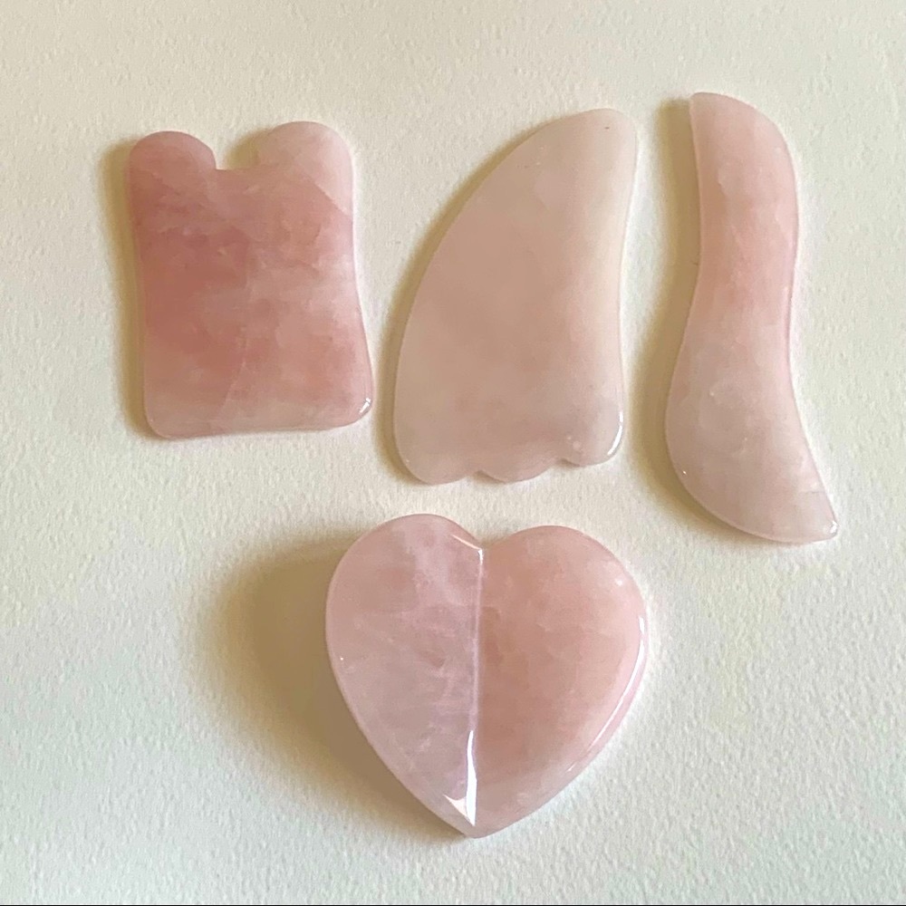 Kora Organics Rose Quartz Heart Gua Sha & Beauty Case Bundle